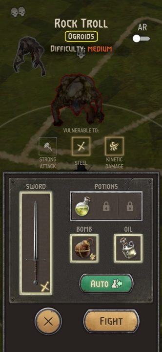A quicker way to distinguish a monster type is to check the monster's description before the fight - The Witcher Monster Slayer: Monster types - how do you identify them? - FAQ - Witcher Monster Slayer Guide