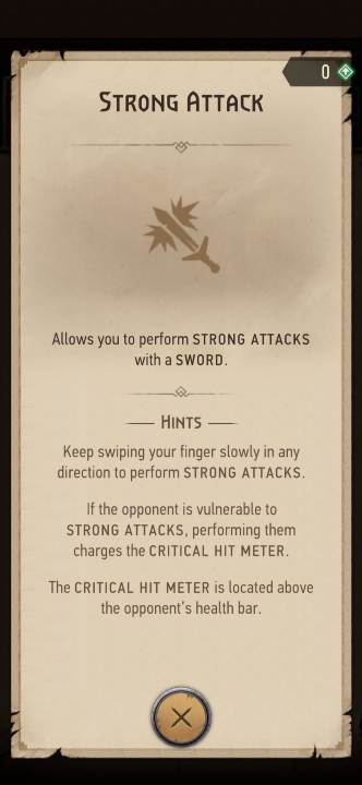 Effect: allows you to perform strong attacks - The Witcher Monster Slayer: Skills - combat - Skills - Witcher Monster Slayer Guide