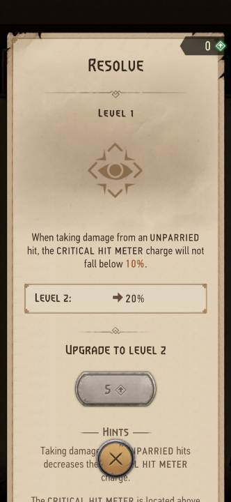 Effect: reduces the loss of critical hit charge from unparried hits - The Witcher Monster Slayer: Skills - combat - Skills - Witcher Monster Slayer Guide
