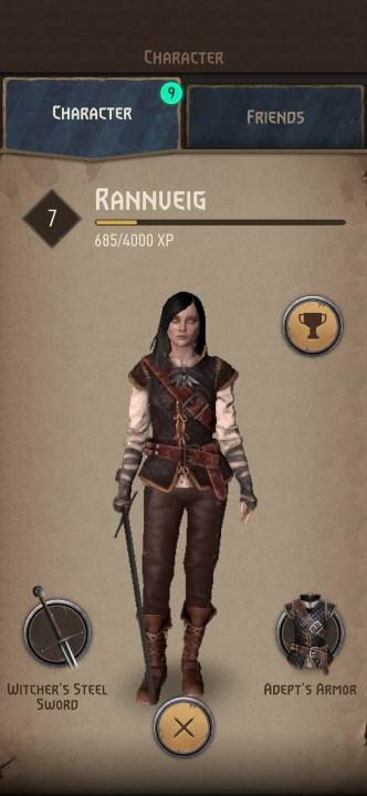 The hero's level is gained with story progression and by winning battles - Witcher Monster Slayer: Bugs - are there any? - FAQ - Witcher Monster Slayer Guide