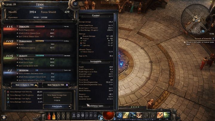 Attributes are the stats of your character - Combat system in Wolcen - Basics - Wolcen Lords of Mayhem Guide