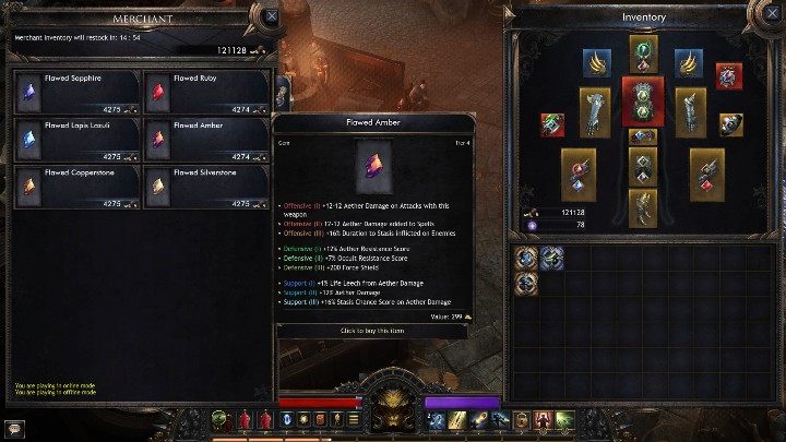 You can acquire gems by traveling around the world or by purchasing them from a merchant - Combat system in Wolcen - Basics - Wolcen Lords of Mayhem Guide
