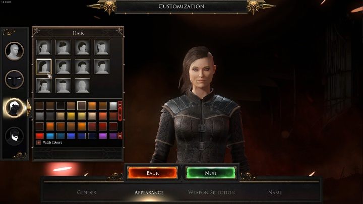 The next step is to select your hairstyle and color - Creating a character in Wolcen - Basics - Wolcen Lords of Mayhem Guide