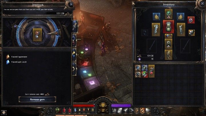 To remove a gem, you need to visit a merchant - Gems in Wolcen - Basics - Wolcen Lords of Mayhem Guide