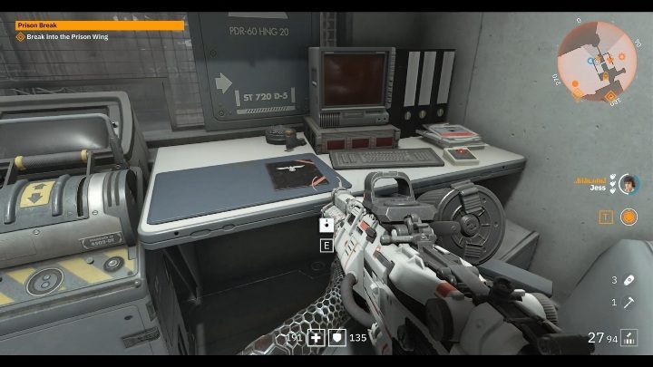 On the desk next to the computer, binders and notebooks there is a floppy disk - Secrets and collectibles in Brother 1 | Wolfenstein Youngblood - Collectibles and secrets - Wolfenstein Youngblood Guide