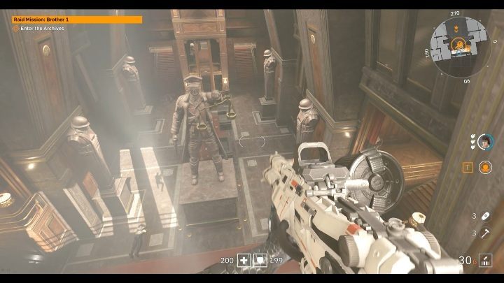 Theres a small table in the building with the big monument - Secrets and collectibles in Brother 1 | Wolfenstein Youngblood - Collectibles and secrets - Wolfenstein Youngblood Guide