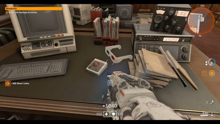 In a closed room on the table you will find the glasses - Secrets and collectibles in Brother 1 | Wolfenstein Youngblood - Collectibles and secrets - Wolfenstein Youngblood Guide