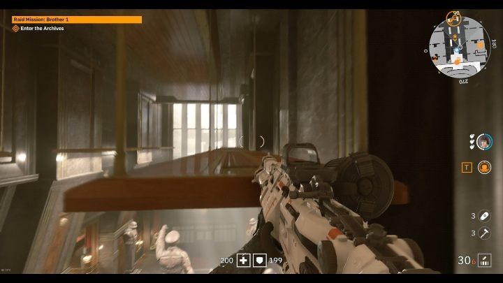 To get concept art you have to go through the ceiling lamps and then jump to the shelf on the left side of the building - Secrets and collectibles in Brother 1 | Wolfenstein Youngblood - Collectibles and secrets - Wolfenstein Youngblood Guide