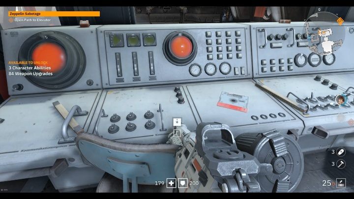 On the control panel on the first floor there is a lonely floppy disk - Secrets and collectibles in Brother 2 | Wolfenstein Youngblood - Collectibles and secrets - Wolfenstein Youngblood Guide