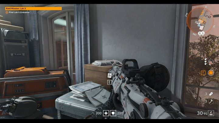 On a wooden box lies a newspaper - Secrets and collectibles in Lab X | Wolfenstein Youngblood - Collectibles and secrets - Wolfenstein Youngblood Guide