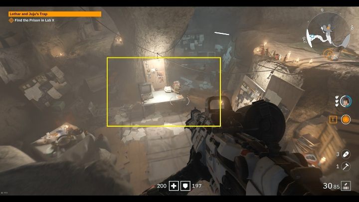 You will find these glasses at the bottom of the Lab, on a desk in the middle of the room - Secrets and collectibles in Lab X | Wolfenstein Youngblood - Collectibles and secrets - Wolfenstein Youngblood Guide