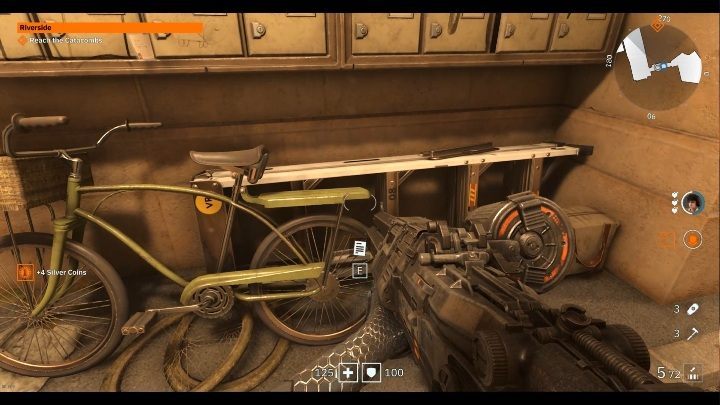 Another document can be found on the green bicycle - Secrets and collectibles in Riverside | Wolfenstein Youngblood - Collectibles and secrets - Wolfenstein Youngblood Guide