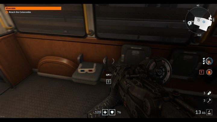Another 3D glasses can be found in front of the entrance to the subway, in the bus - Secrets and collectibles in Riverside | Wolfenstein Youngblood - Collectibles and secrets - Wolfenstein Youngblood Guide