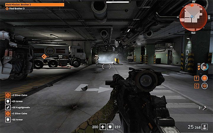 On the right, there is the exit from the room, and you will get to the underground parking - Raid Mission Brother 2 | Wolfenstein Youngblood Walkthrough - Main story - Wolfenstein Youngblood Guide