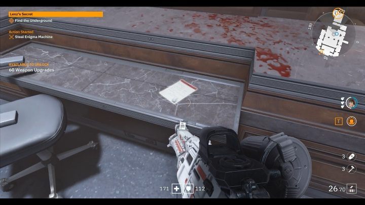 You can find this note at the reception, on a desk - Secrets and collectibles in Little Berlin | Wolfenstein Youngblood - Collectibles and secrets - Wolfenstein Youngblood Guide