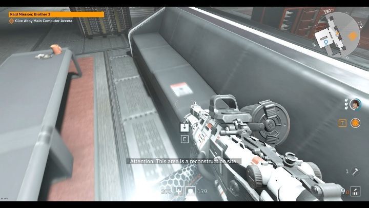 On the long black sofa you will find a lying floppy disk - Secrets and collectibles in Brother 3 | Wolfenstein Youngblood - Collectibles and secrets - Wolfenstein Youngblood Guide