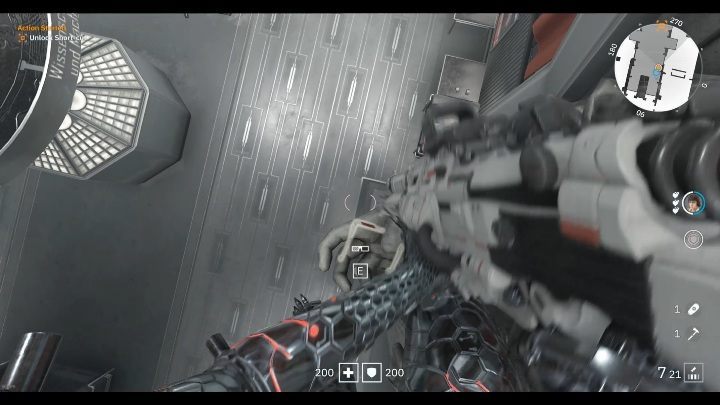 One of the monuments wears a 3D glasses - Secrets and collectibles in Brother 3 | Wolfenstein Youngblood - Collectibles and secrets - Wolfenstein Youngblood Guide