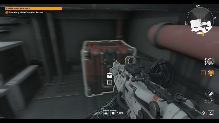 You will find the first box under the stairs leading to the next floor - Secrets and collectibles in Brother 3 | Wolfenstein Youngblood - Collectibles and secrets - Wolfenstein Youngblood Guide