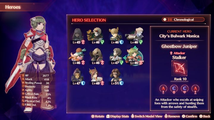 You can switch between recruited Heroes at any times, with a single exception - Ethel, who leaves the party after completing the No Want of Courage quest - Xenoblade 3: Heroes - list of all - Basics - Xenoblade Chronicles 3 Guide